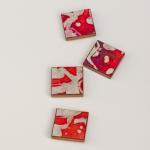 Magnets Handmade Paper Red ..
