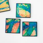 Coasters Colorful Abstract ..