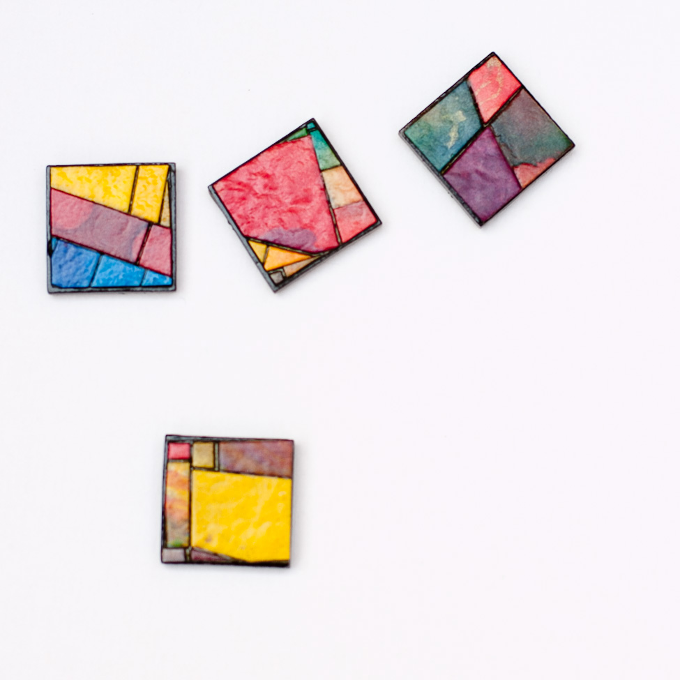 Mosaic Magnets Recycled Handmade Paper