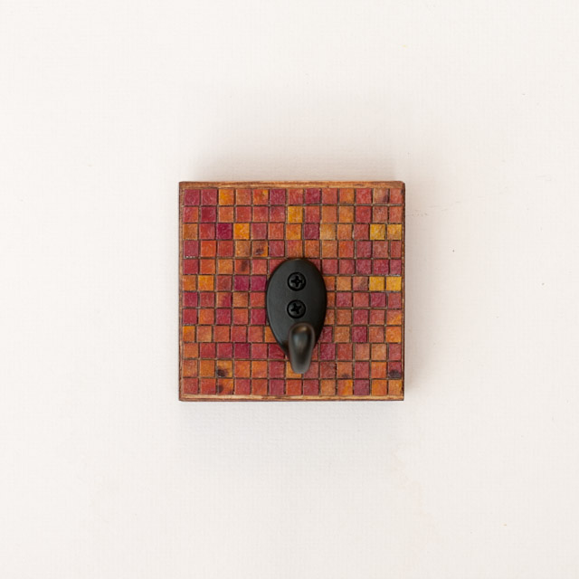 Wall Hook Handmade Paper Checkered Board Pattern